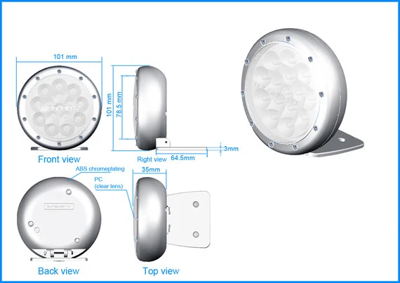 Faros antiniebla LED azules luz de conducción para can-Am Spyder Roadster triciclo luces de conducción Foto 2 de 2