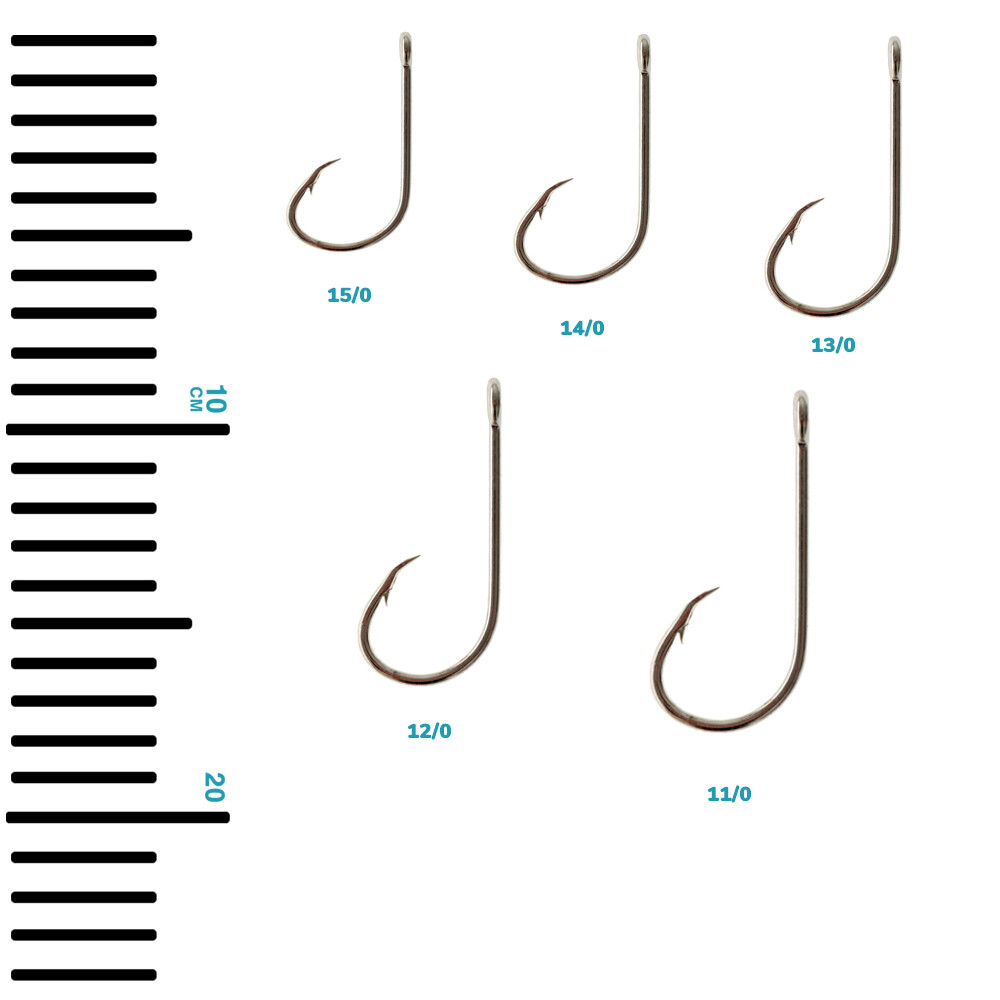 Mustad E-Z Baiter Fishing Hook – Kirbed, Duratin Finish, Size 12/0 – Easy Baiting & Strong Hold - View #7