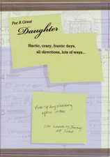 Hectic Crazy Frantic  Daughter Birthday Card from Both of Us