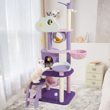 65 inch Cat Tower Tree Activity Center Scratching Post Large Playing House Condo