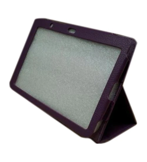 Purple PU Leather Case With Stand Flip Cover For HTC Flyer Protection - Image 3 of 3