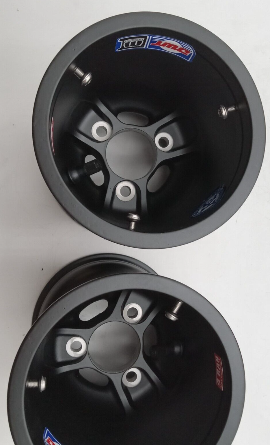 Two Douglas Wheel LV Series 180mm 5" Magnesium Go Kart Racing Wheels