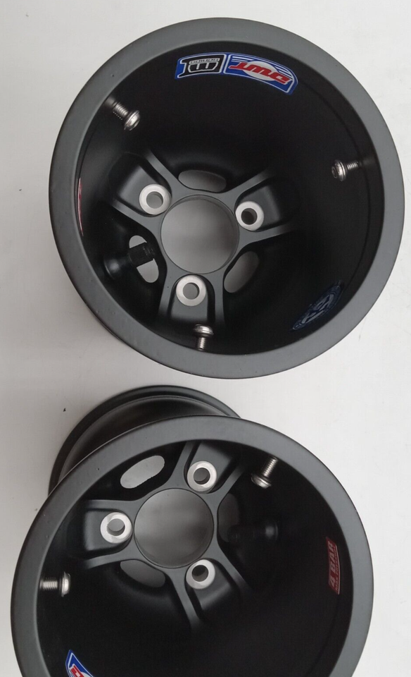 Two Douglas Wheel LV Series 180mm 5" Magnesium Go Kart Racing Wheels