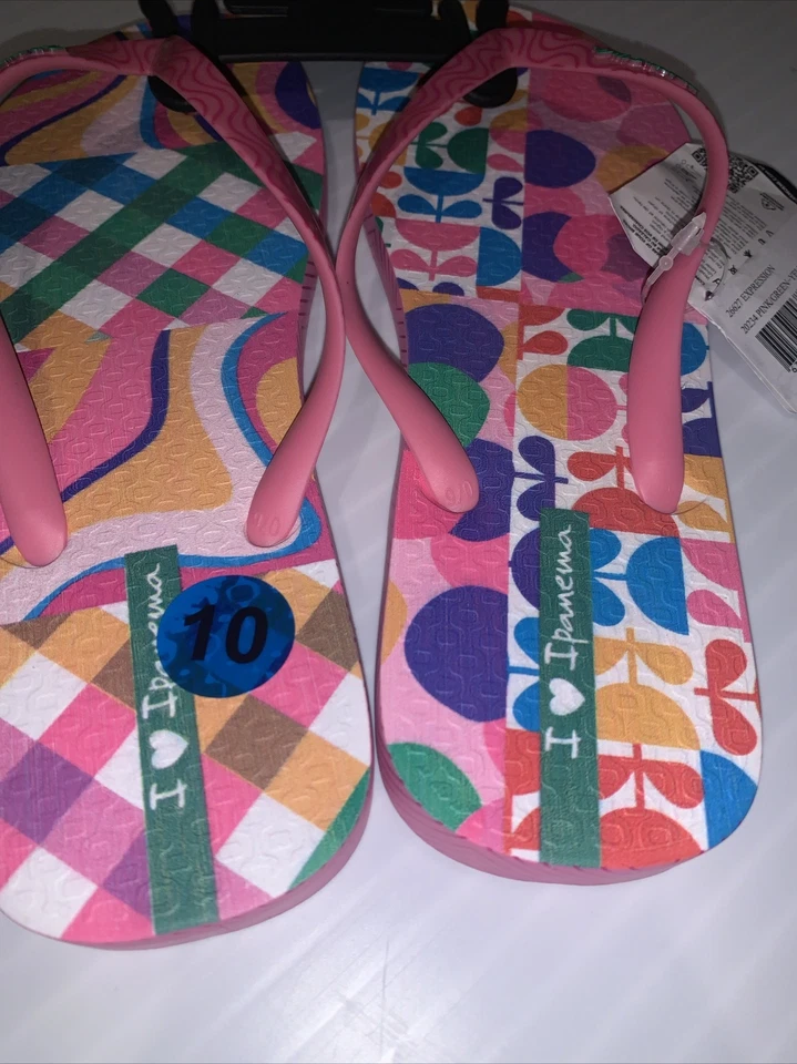 Chanclas planas de verano para mujer Ipanema rosa talla 10 Foto 4 de 4