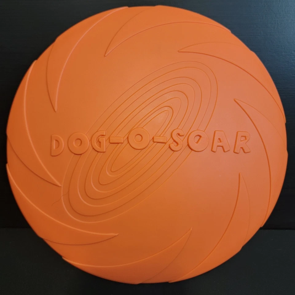 Disco volador de juguete para perros flexible duradero disco volador GRANDE masticar juguetes para buscar Foto 4 de 4