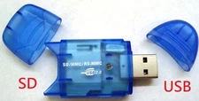 USB 2.0 Flash Memory Card Readers Adapters CAMERA SD SDHC SDXC for PC