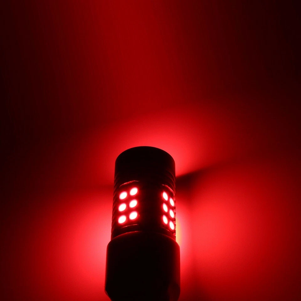 3157 3157K LED Freno Trasero Parada Señal de Giro Intermitente Bombilla Lámpara Rojo Puro Foto 4 de 4