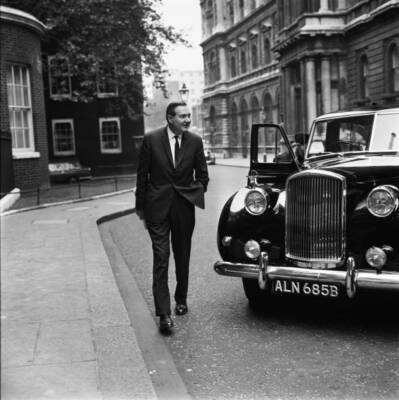 British Labour politician James Callaghan Downing Street in UK 1960s OLD PHOTO