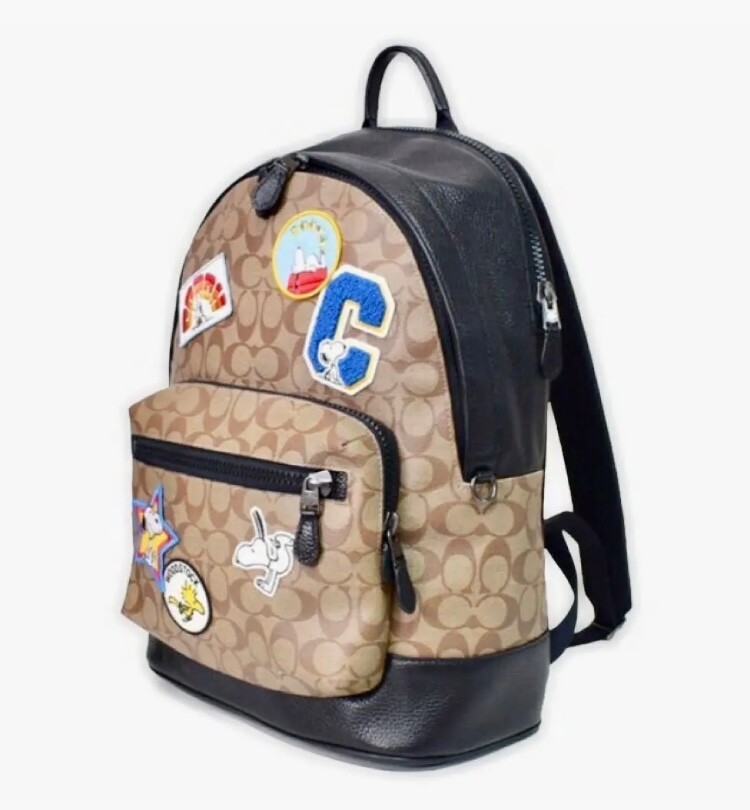 COACH x Snoopy Collaboration Backpack Backpack Varsity Patch COACH x Snoopy Collaboration Backpack Backpack Varsity Patch