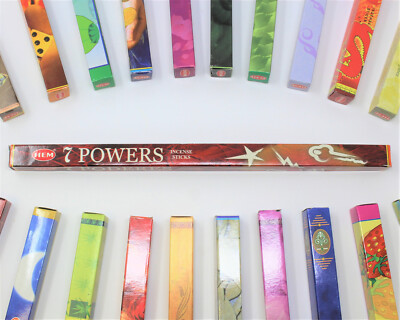 Hem 7 Powers Incense Sticks - Five 8-Stick Boxes! (40 Sticks Total)