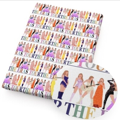 Singer Polyester Cotton blend fabric Music concert album 20''x55'' 1261131 eras