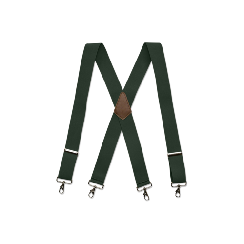 Men's Suspenders - Belt Loop, Various Colors, X Style, Chromed Snaps, USA Made - Afbeelding 1 van 56