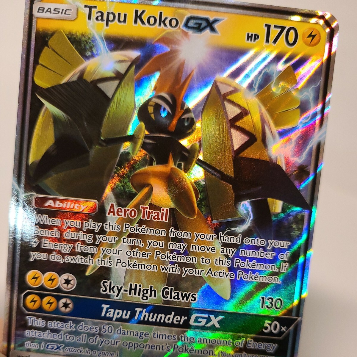 Pokemon Tapu Koko GX Card - SM33 Black Star Promo - Collectible Trading Card Game - View #5