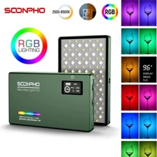 SOONPHO P10 RGB 8W LED Video Fill Light Full Color 2500K-8500K Camera Fill Light