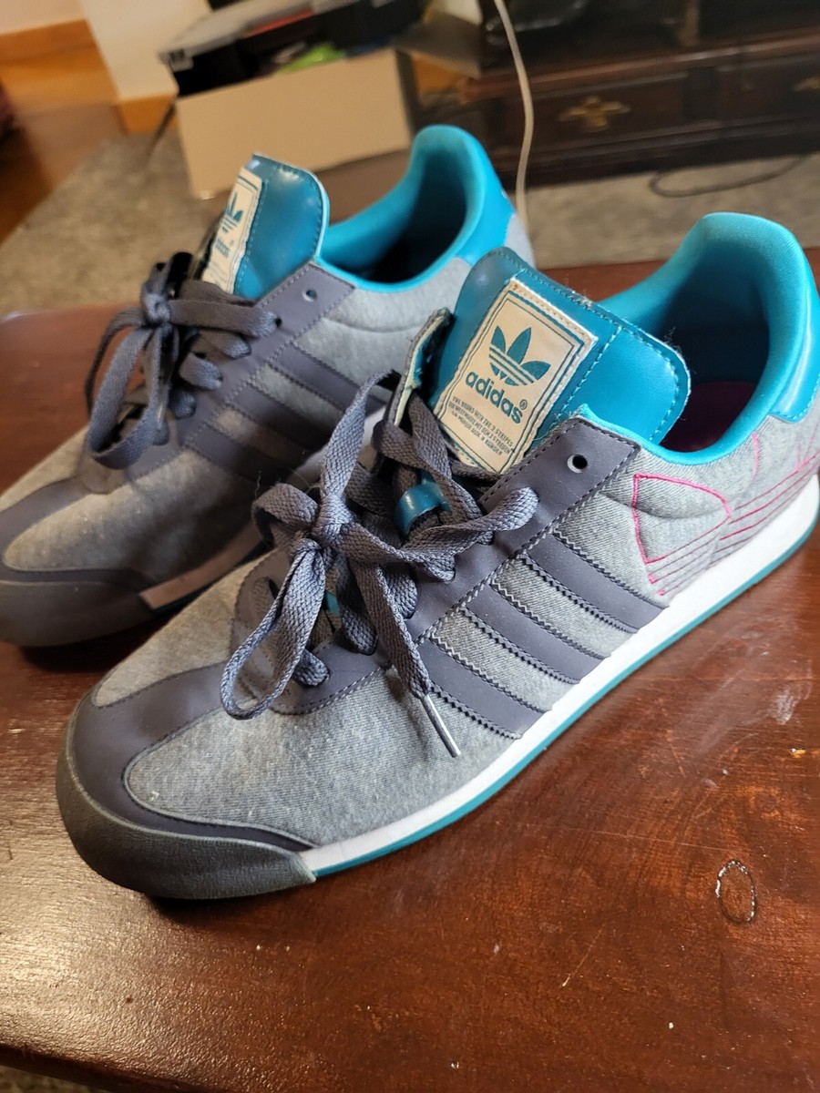 Adidas Samoa Men's Running Shoes Size 11.5 Sneakers Gray Pink