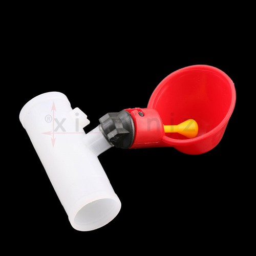 12pcs Poultry Water Drinking Cups Automatic Chicken Drinker w/ 3/4" tee - Picture 5 of 5