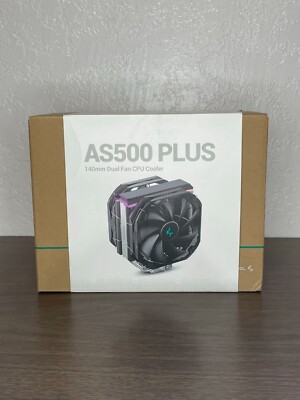 DeepCool AS500 PLUS CPU Air Cooler, Universal RAM Height Compatibility, Two 140m