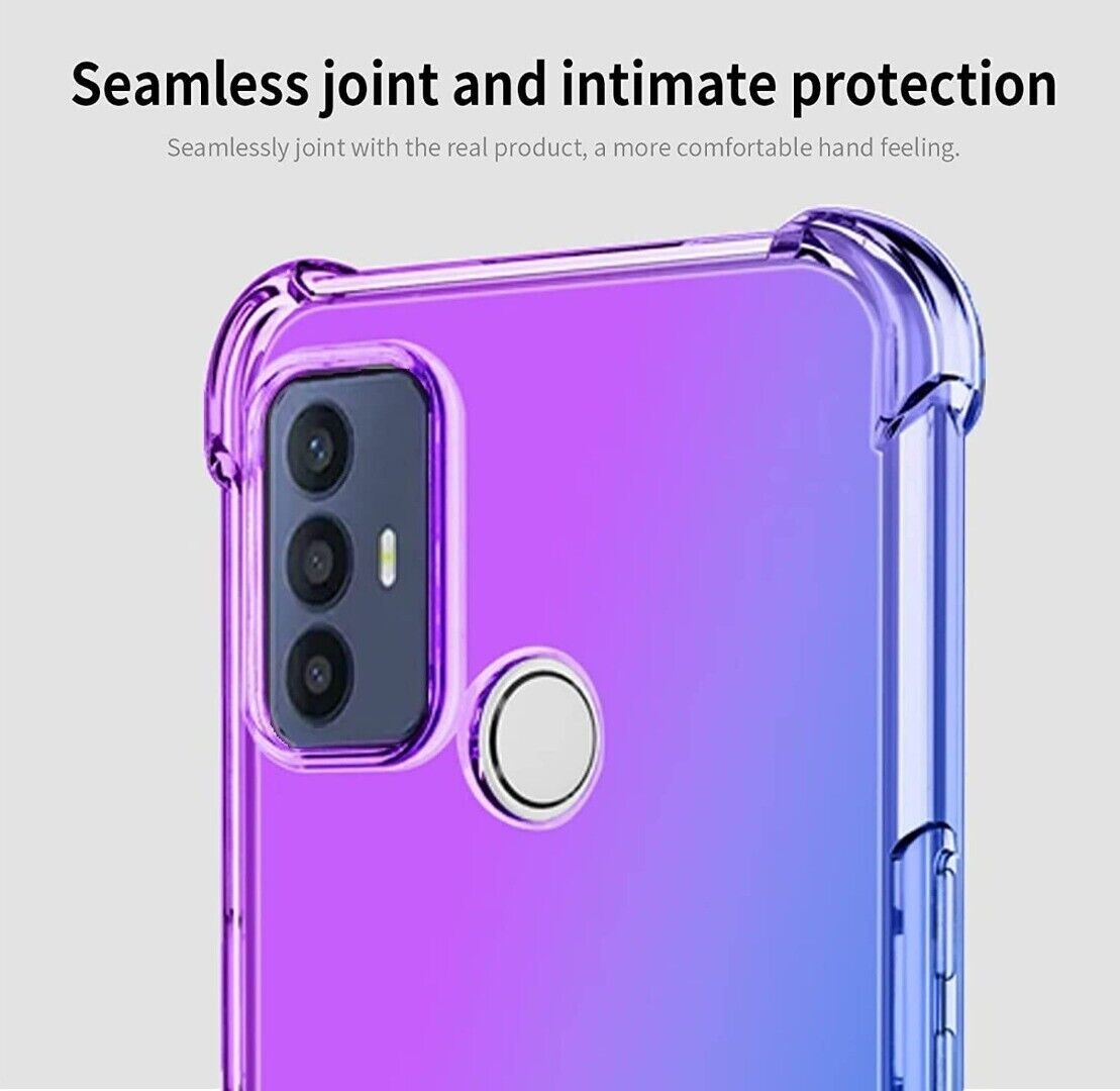 SEAHAI Cover per TCL 501, Custodia Protettiva Ultra Sottile ed Elegante in Silicone TPU Trasparente, Bello Fiori Colorful Cover Antiurto Case - Panda