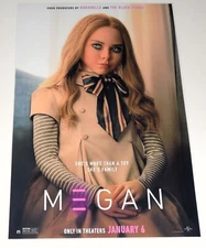 MEGAN M3GAN 2022 USA Cult Horror Poster 19"x13" Allison Williams Jenna Davis