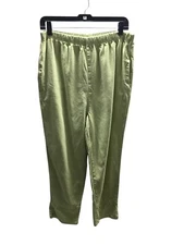 BTB Pants Women's Size Large Green Cotton Blend Better Than Basic