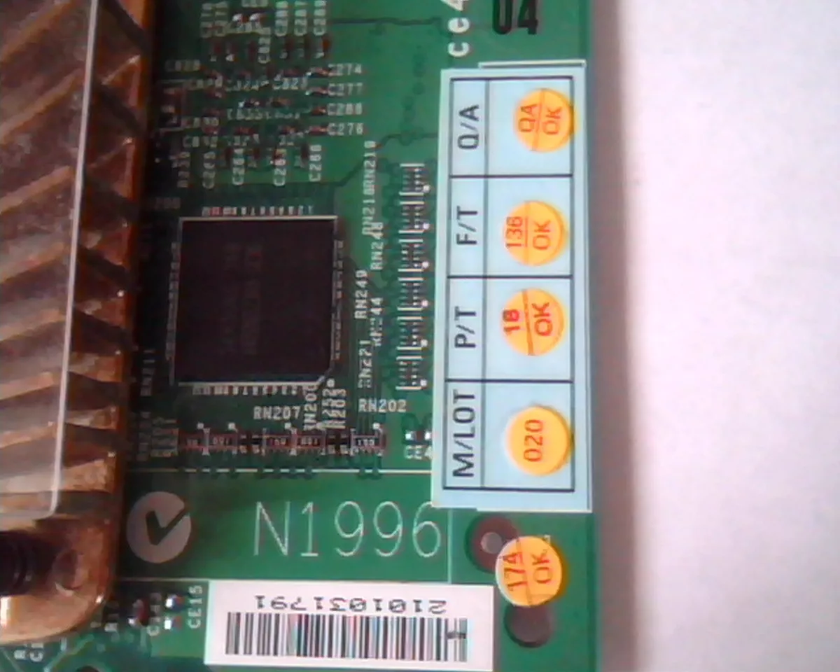 N1996 tarjeta de video sales