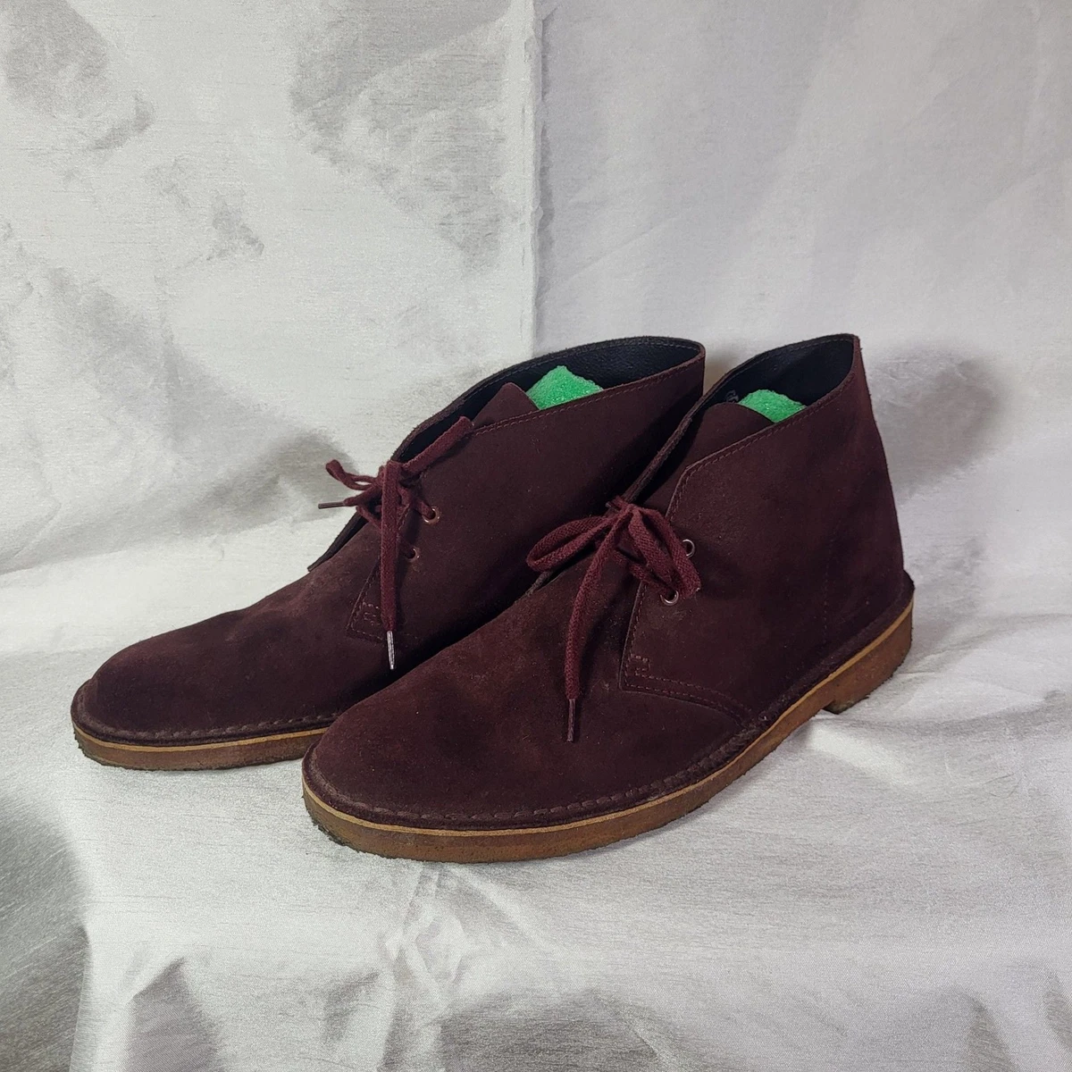 Men Opening Ceremony  Red Suede Lace Up Desert Boots 45 Roamers M467DS Unisex Desert Boots Red | DesertBoots.com main image 4