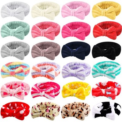WILLBOND 24 Pieces Spa Headband Bulk Skincare Headbands One size, Assorted