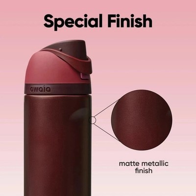 New-Owala Freesip Insulated Stainless Steel Water Bottle - Black