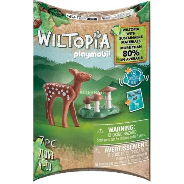 Playmobil Wiltopia 71063 Rehkitz Aus Nachhaltigem Material Inklusive Vielen Zube-image