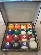 Vintage Billiard Pool Balls Full Set 2-1/4" Balls - Possibly Koda Sports Brand?