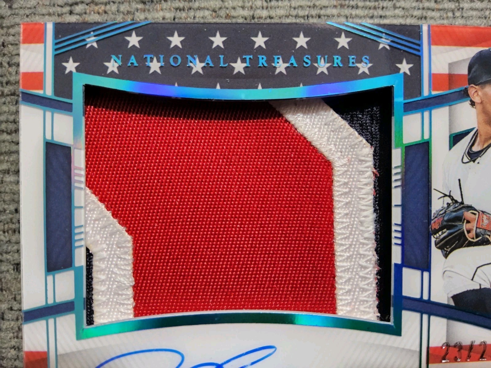 2023 Panini National Treasures Daniel Espino Patch Auto 23/25!!! 🔥🔥Guardians  view 3