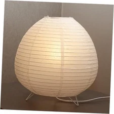 Small Rice Paper Lamp • Japanese Paper Lantern Lamp • Paper Shade Table Lamp 