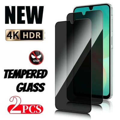 2Pcs Privacy Screen Protector For Samsung Galaxy A13 A16 A06 A26 A36 A56 Tempere