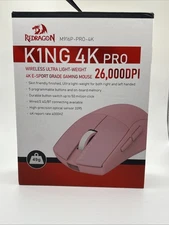 REDRAGON K1NG 4K Pro Gaming Mouse - PINK