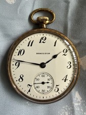 Hamilton 974 Pocket Watch 16s 17 Jewel Gold F...