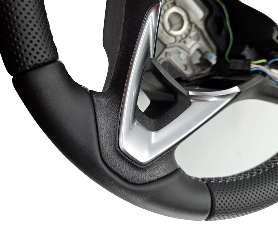 Opel Astra K Corsa E 2015-2019 Leder Lenkrad beheizbar neu bezogen Heizung - Bild 4 von 4