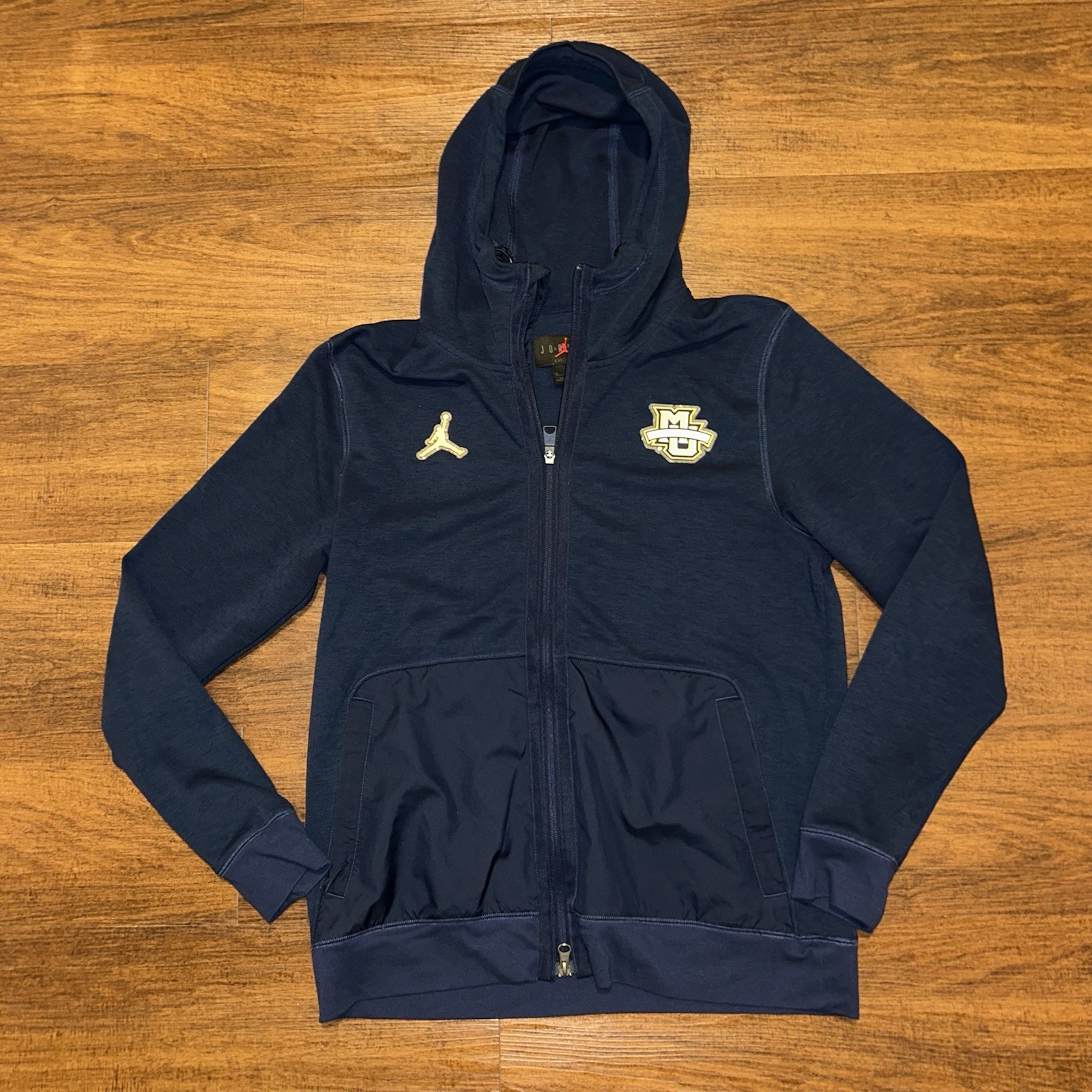 SACAI X NIKE Giacca con cappuccio e zip intera Marquette Gol Eagles Jordan Nike blu uomo M Medium