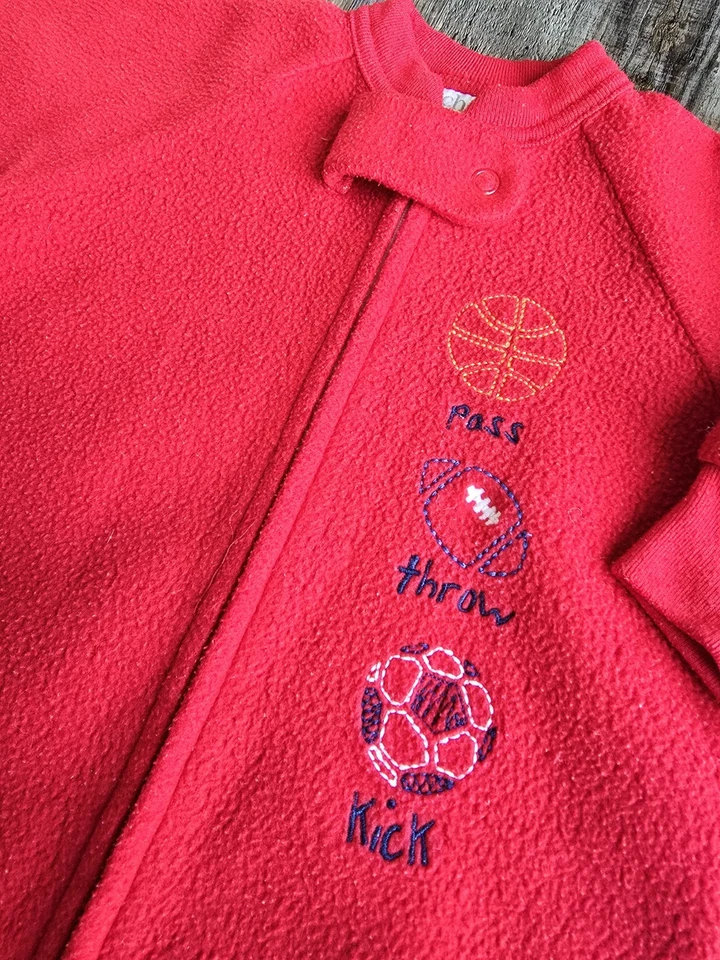 Saco de dormir Carter's polar vintage años 90 manta portátil bebé niño 0-9 m deportes Foto 4 de 4