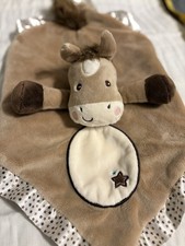 Douglas Baby Pony Horse Plush Lovey Comfort Security Satin Trim Blanket Soft Toy