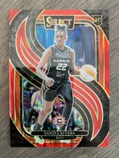 2025 Select WNBA Saniya Rivers RC #132 Red Flash Prizm /349 Sun Rookie