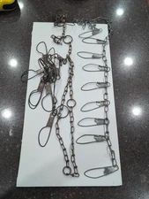 2 Vintage Fish Metal Stringers One Japan Marked