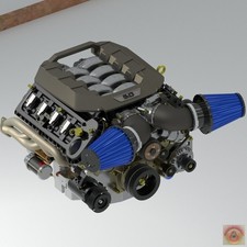 1:25-1:24 Scale Resin Ford V8 Dark Horse Engine Kit