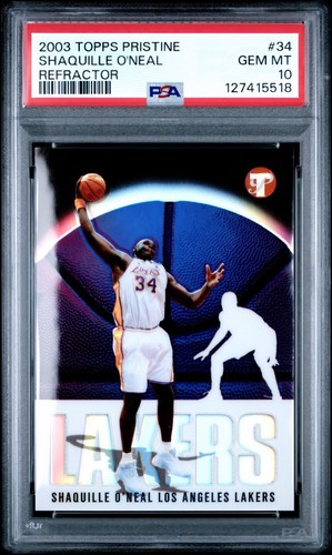 2003-04 Topps Pristine - Shaquille O'Neal #34 Refractor /149 PSA 10