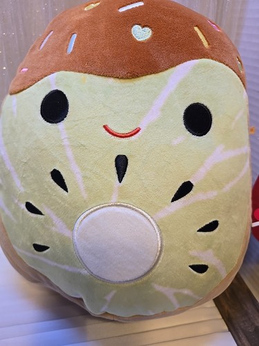 Original Squishmallows Kachina Chocolate Dipped Kiwi 10" Plush Fruit Squad NWT - Picture 3 of 5