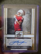 2022 Leaf Ultimate Draft Gold Jayden De Laura #BA-JDL Auto /99