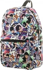 Iwatobi Swim Club with Pets All Over 16" Backpack Anime Bag