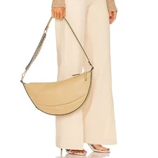 Marc Jacobs Eclipse Bag Tan Leather Chain Strap Shoulder Half Moon
