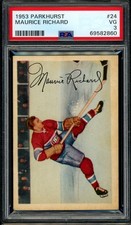 1953-54 PARKHURST Hockaey #24 Maurice Richard HOF PSA 3 VG Canadiens Looks Nicer
