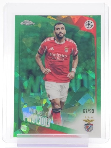 VANGELIS PAVLIDIS 2025-26 TOPPS CHROME UCL GREEN SAPPHIRE /99 Q4193