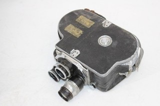 Telecamera Cine Paillard Bolex H 16 10088 C. 1938 16 mm custodia a T 3 obiettivi Dallmeyer